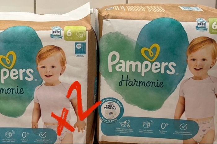Lot de 2 paquets// Couches Pampers taille 6 - photo numéro 2
