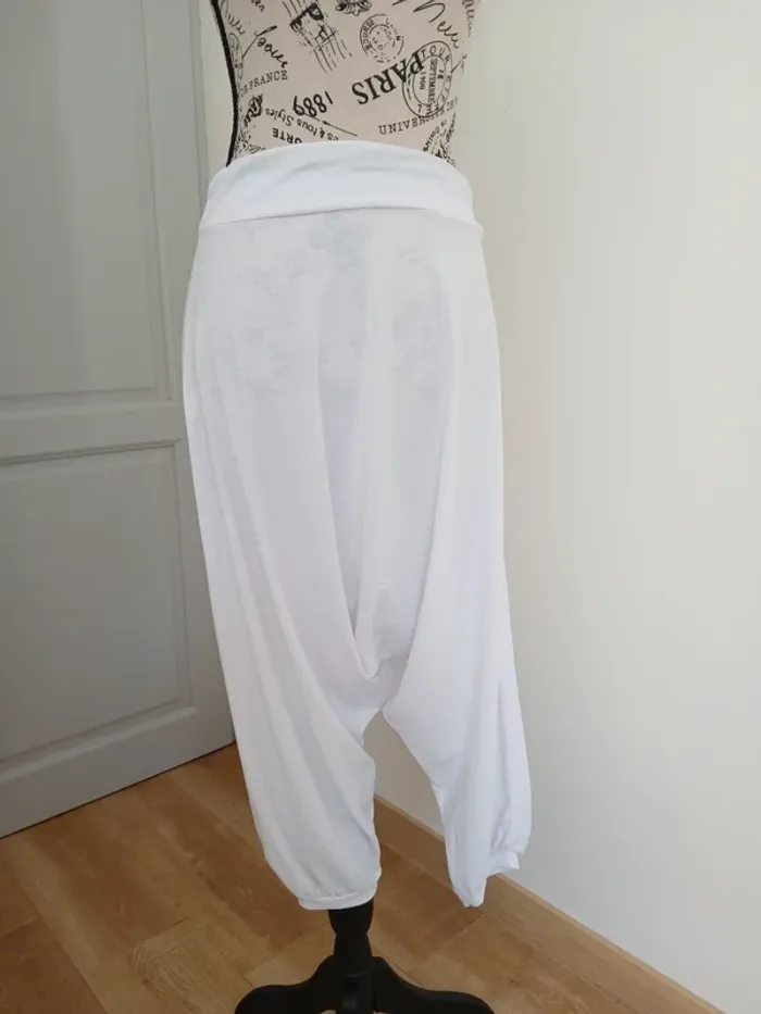 🤍 Sarouel blanc – Taille unique – Bon état - photo numéro 4