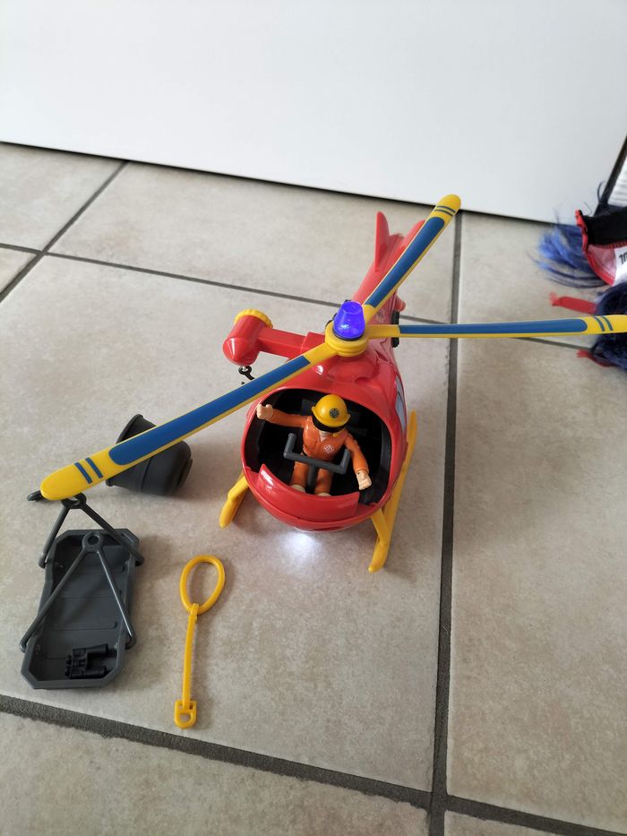 Hélicoptère Sam le Pompier + accessoires