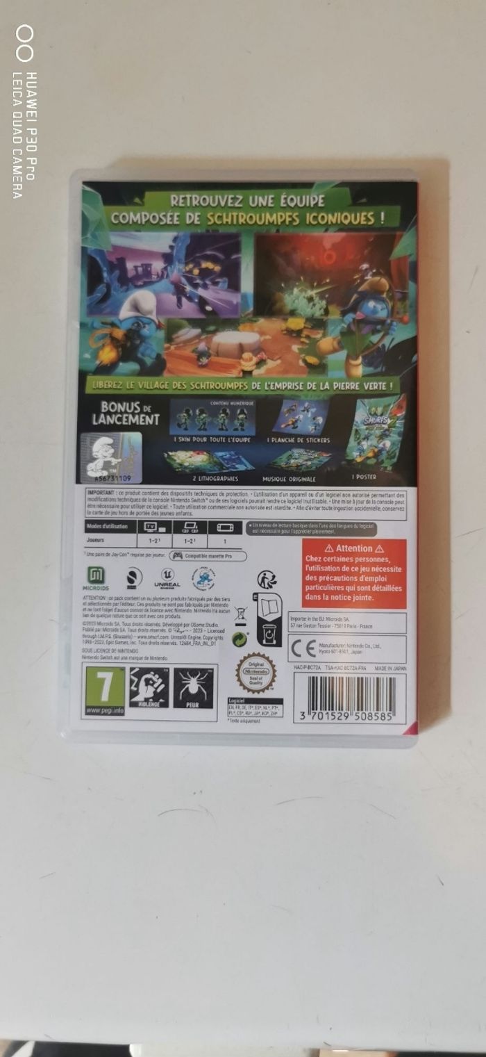 Jeu switch Les schtroumpfs 2 le prisonnier de la pierre verte - photo numéro 2