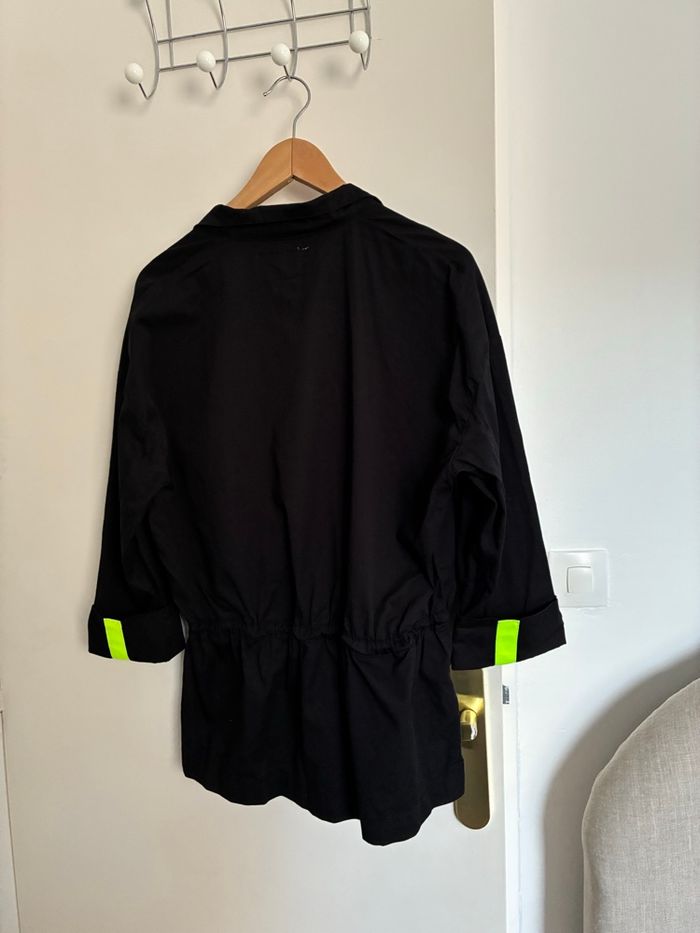 Veste en coton noire à cordon Anorak Kangourou NA-KD Taille S - photo numéro 2