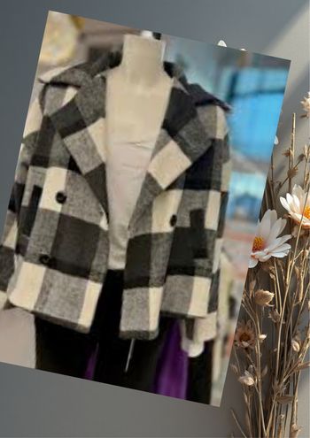 Manteau d'hiver à carreaux