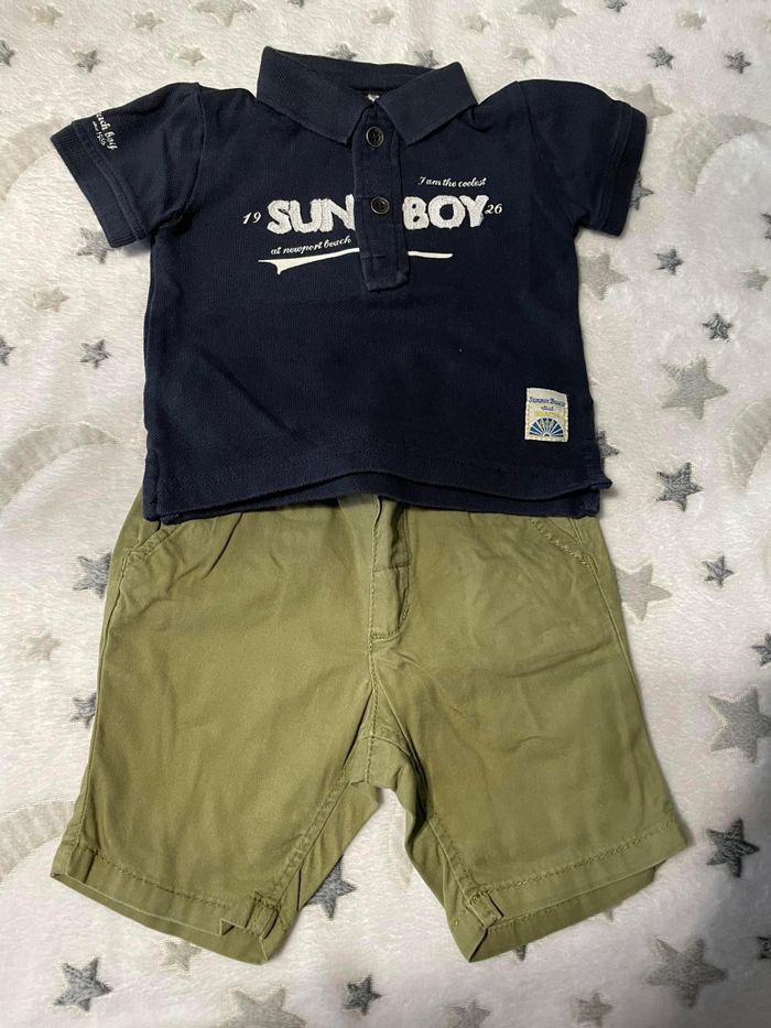 2 ensembles garçon été 6 mois - photo numéro 2