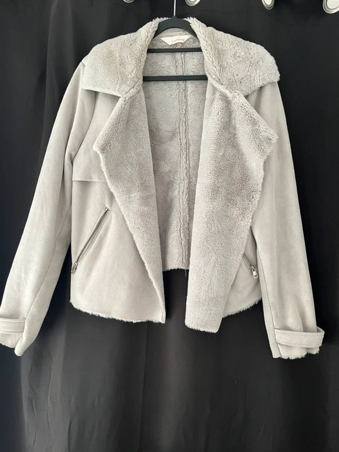 Veste grise polaire - photo numéro 2