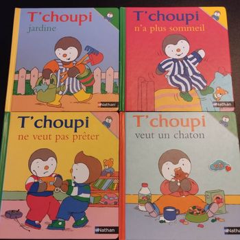 Lot de 4 Livres enfant Nathan T'choupi