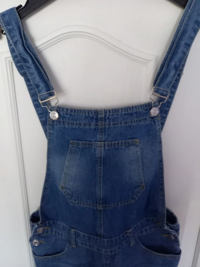 Salopette short jeans taille 40 - photo numéro 5