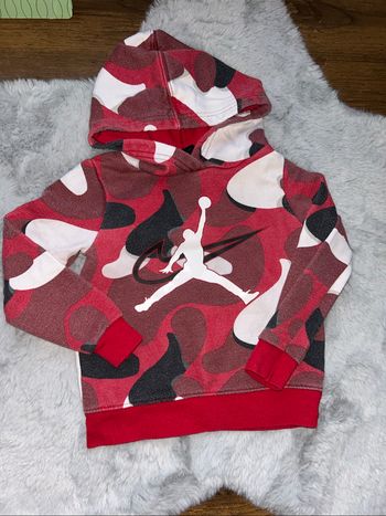 Pull à capuche rouge - 2/3 ans - Jordan