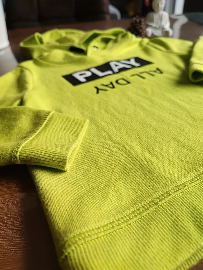 Sweat léger vert fluo 3 ans - photo numéro 2