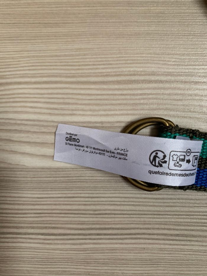 Ceinture tricolore Gemo 4 ans neuve - photo numéro 3