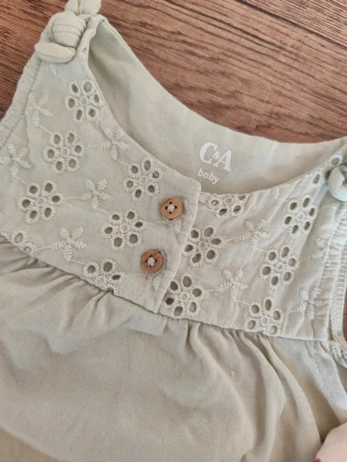 Lot de 2 robes fleuris 9 mois - photo numéro 2