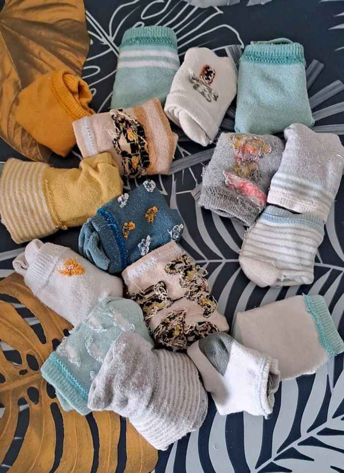 16 paires de chaussettes