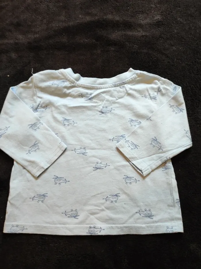 Lot 5 t-shirt manches longues 9 mois - photo numéro 12