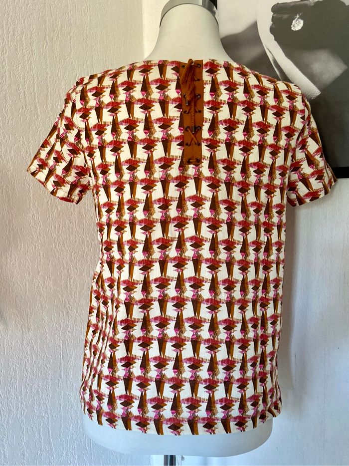 Blouse style wax T36 Promod contient du lin - photo numéro 5