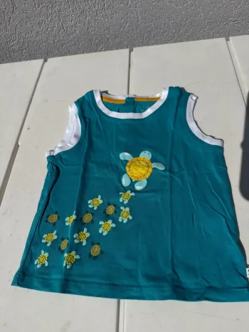 T shirt garçon obaibi tortue tualle 12 mois 74 cm