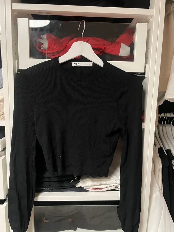 Haut court Zara noir