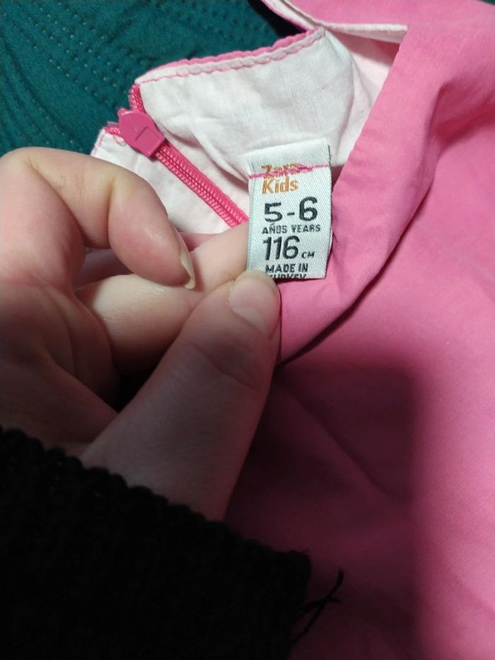 Robe rose zara 5-6 ans - photo numéro 3