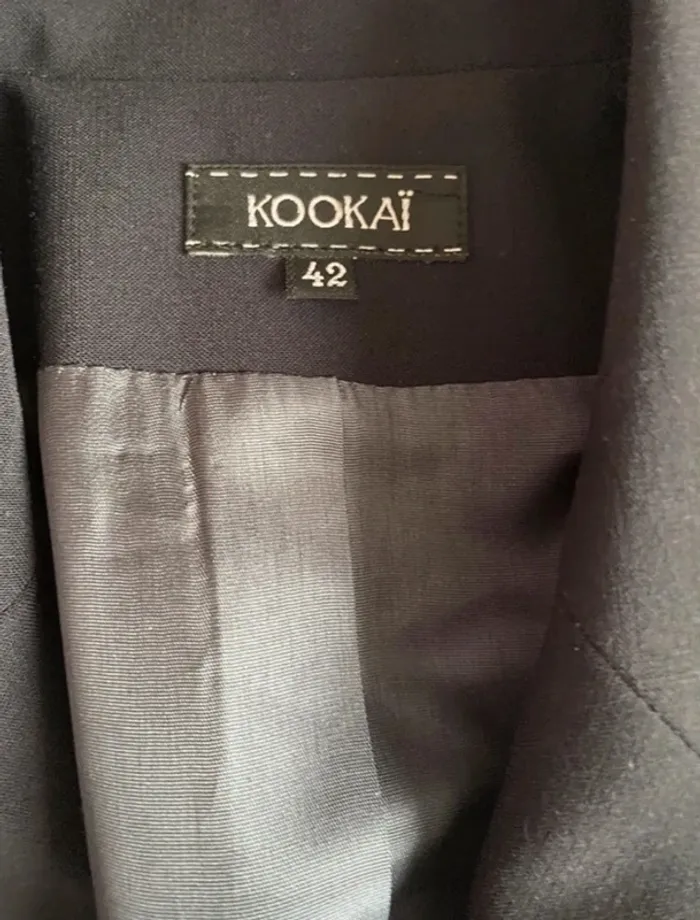 Veste blazer Kookai 42 bleu marine - photo numéro 3