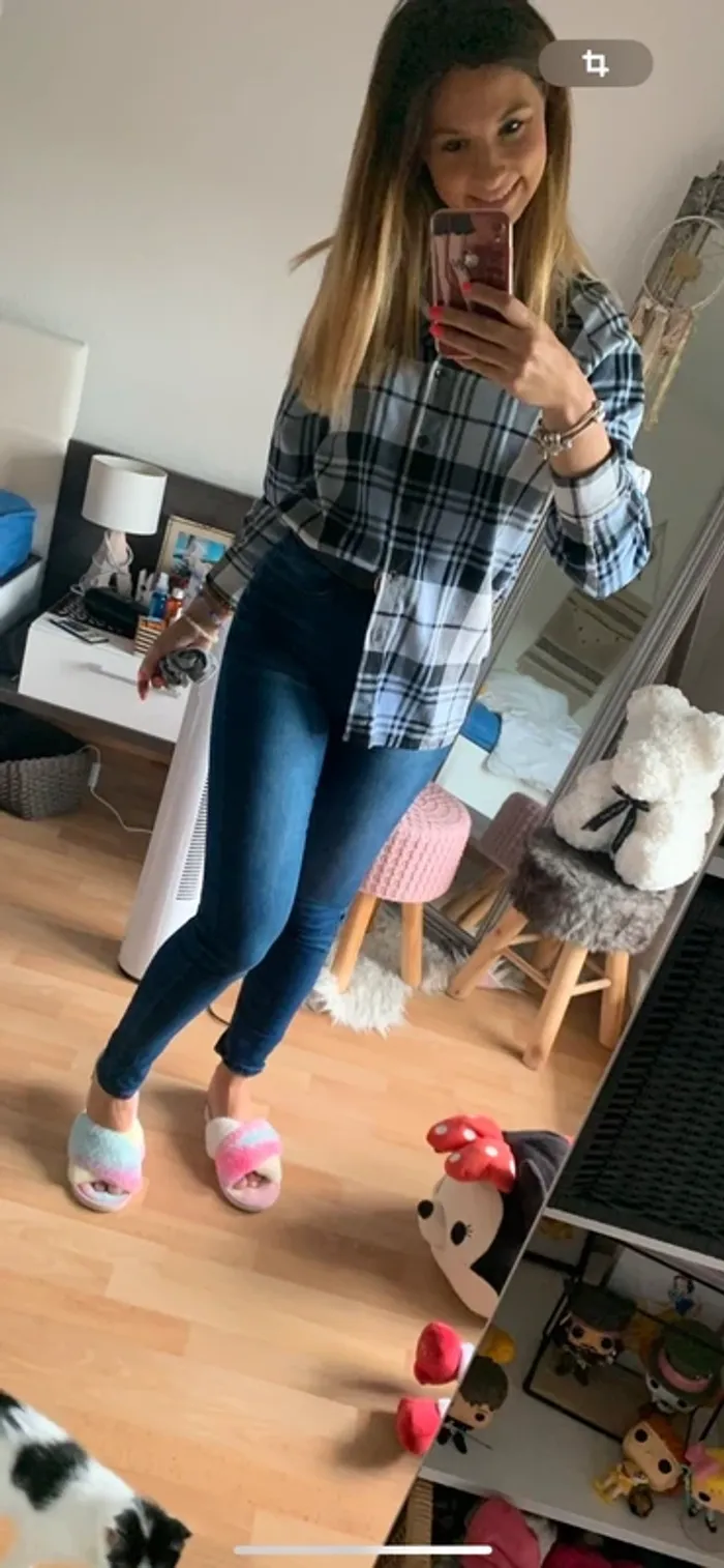 Chemise à carreaux