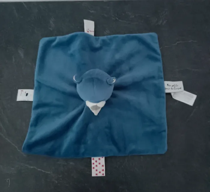 Doudou ourson bleu -Bout'chou Mes petits amis du cirque - photo numéro 2
