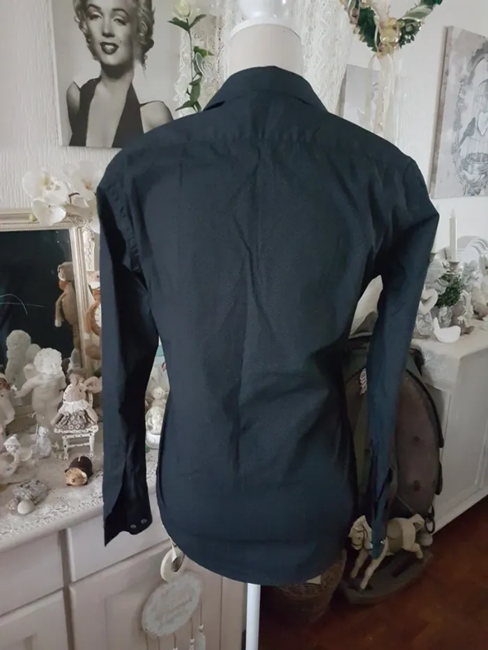 Chemise homme grise foncé Massimo Dutti Taille S - photo numéro 2
