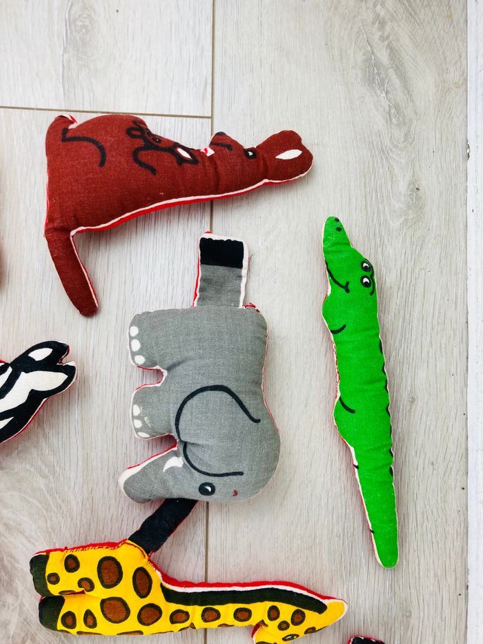 Lot de petits animaux en coton - photo numéro 2