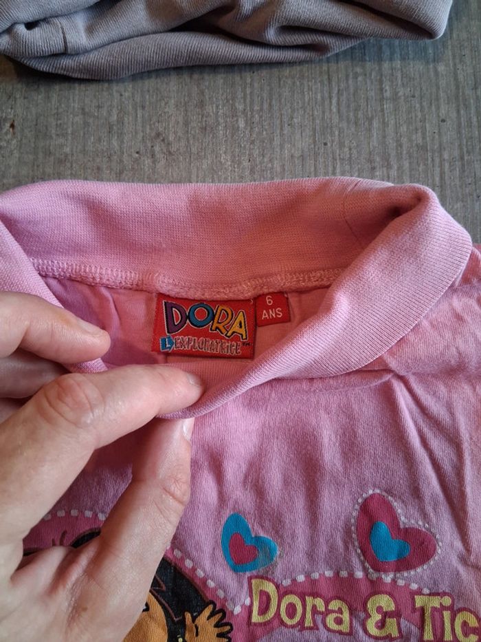 T-shirt manches longues col roule 6ans dora l'exploratrice - photo numéro 3