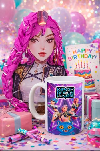 Pinatas anniversaire et mug kpop