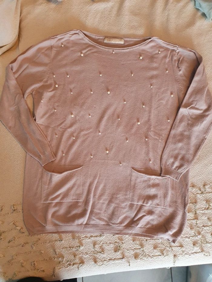 Pull rose poudré