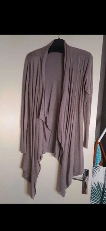 Gilet asymétrique femme taille unique.