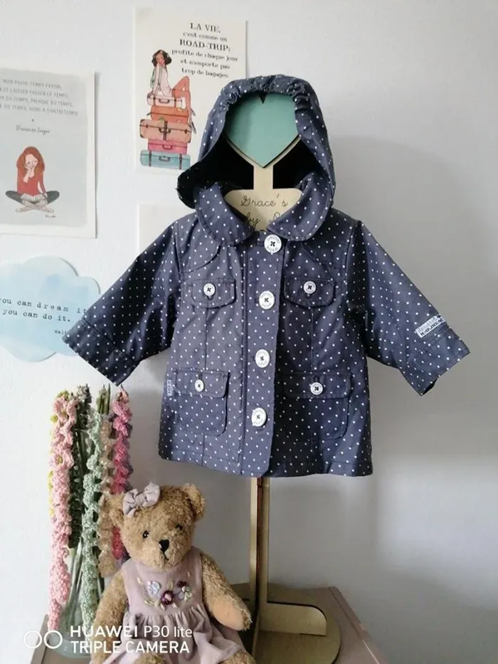 Veste polaire Sergent Major – 6-9 mois – Bleu clair