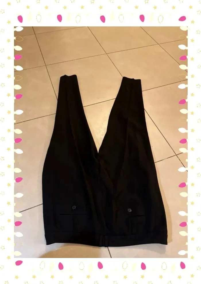 Pantalon 3/4 femme noir comme neuf mis une fois tara jarmon taille 44 - photo numéro 11