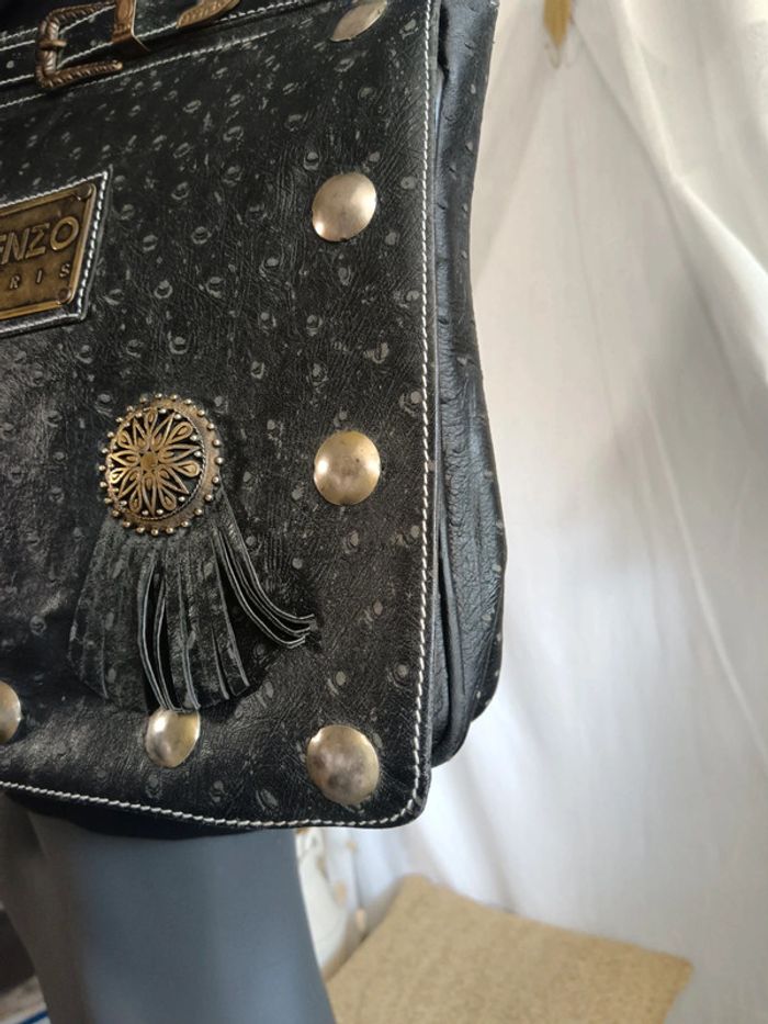 Kenzo | Sac cuir bandoulière | 30x30 - photo numéro 5