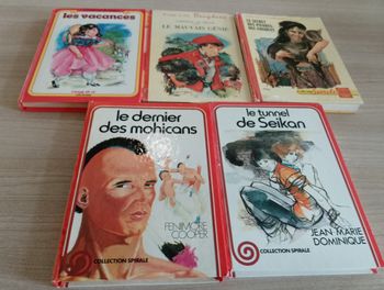 Lot de 5 livre divers "collection Spirale"(5)
