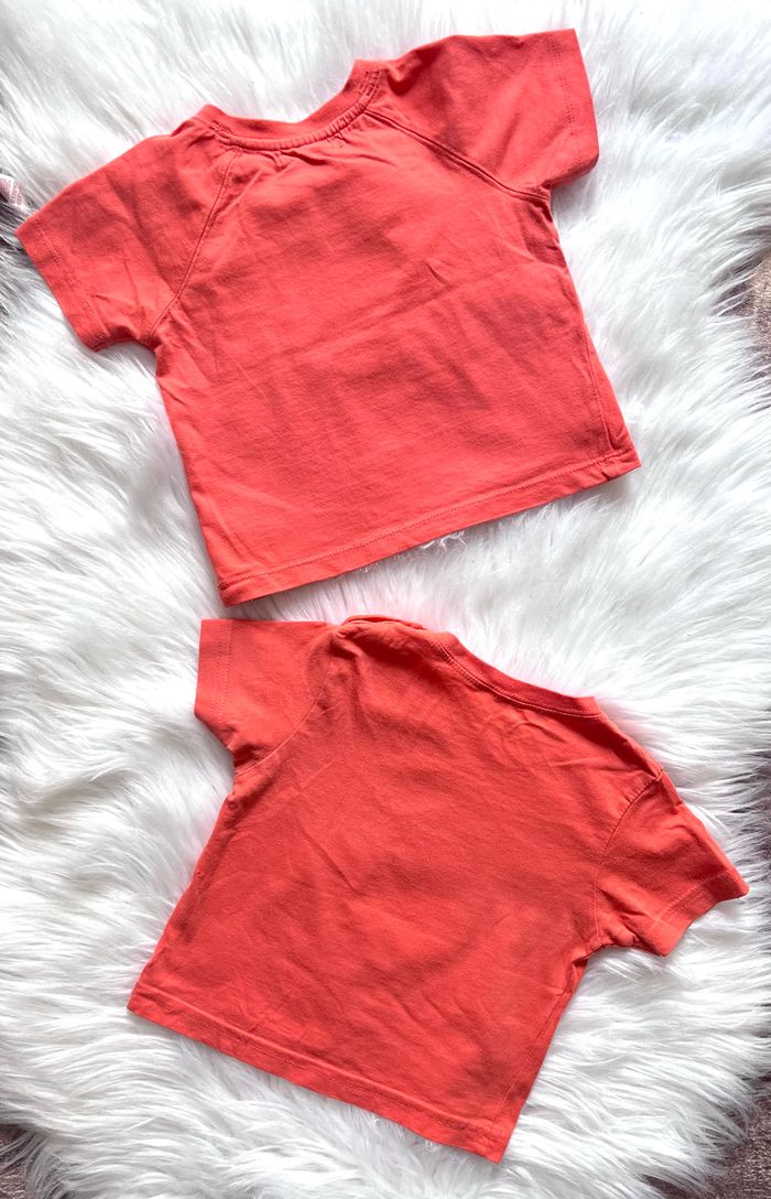 T-shirts bébé 12 mois lapin et petit ange - photo numéro 2