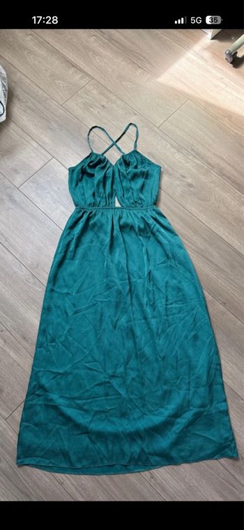 Robe longue vert émeraude Etam taille D