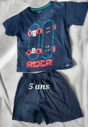 Ensemble été short t-shirt 5ans vertbaudet