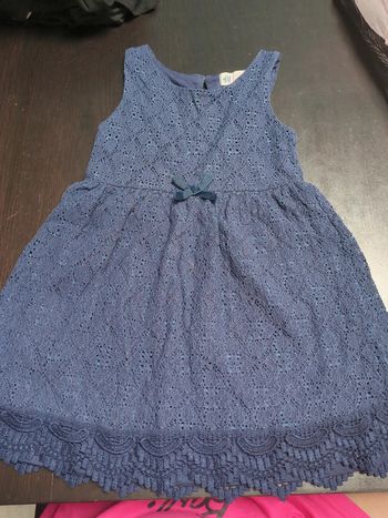 Robe dentelle bleu marine h&m 4 - 6 ans