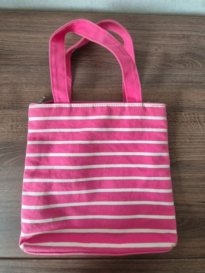 Petit sac rose avec joli chiot 24 cm - photo numéro 2