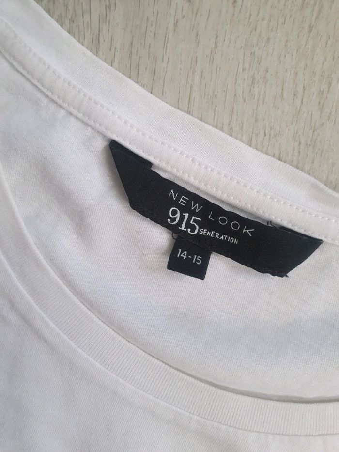 T shirt Crop Top Blanc - photo numéro 3