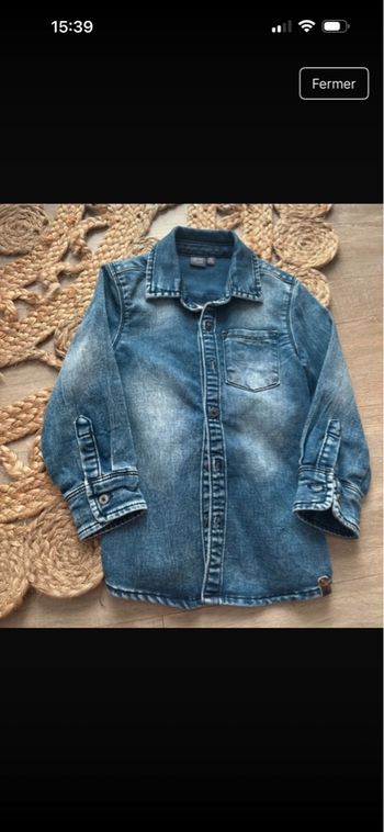 Chemise en jeans taille 98