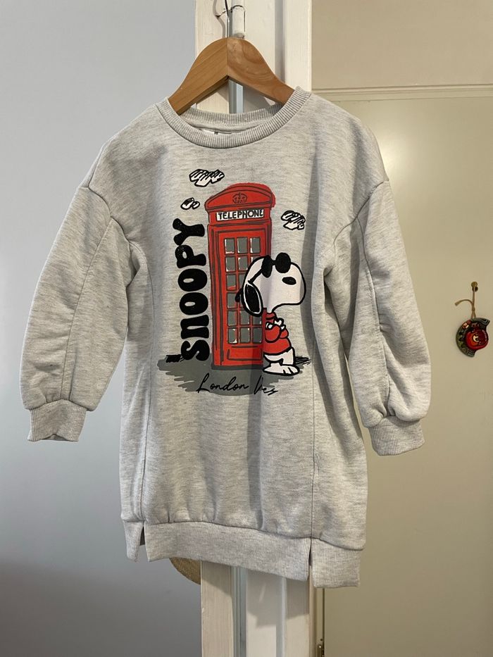Lefties - robe pull snoopy taille 5/6 ans