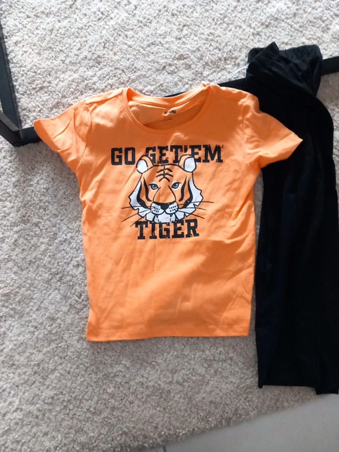 Pyjama coton tigre 3/4 ans - photo numéro 2
