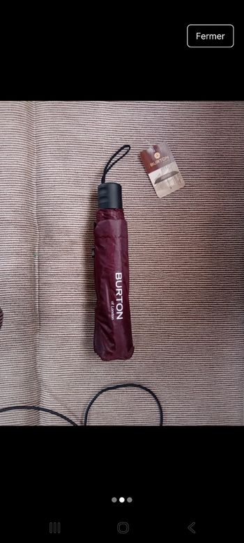 Parapluie Burton  véritable  étiquetter neuf