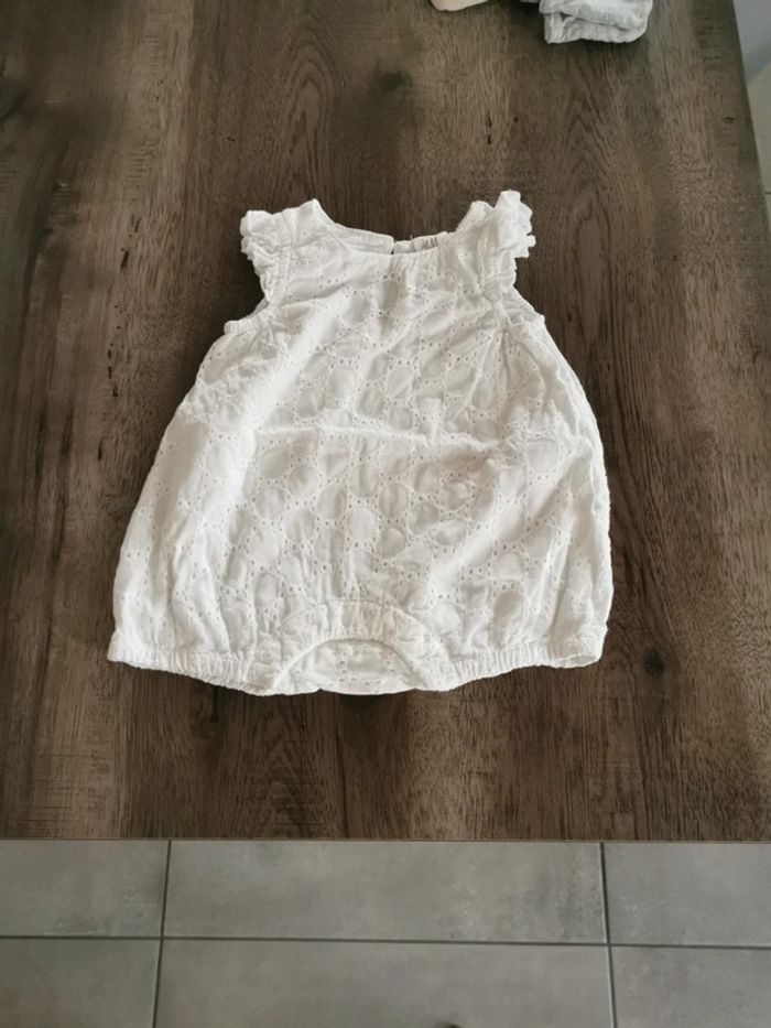 Barboteuse courte blanche h&m