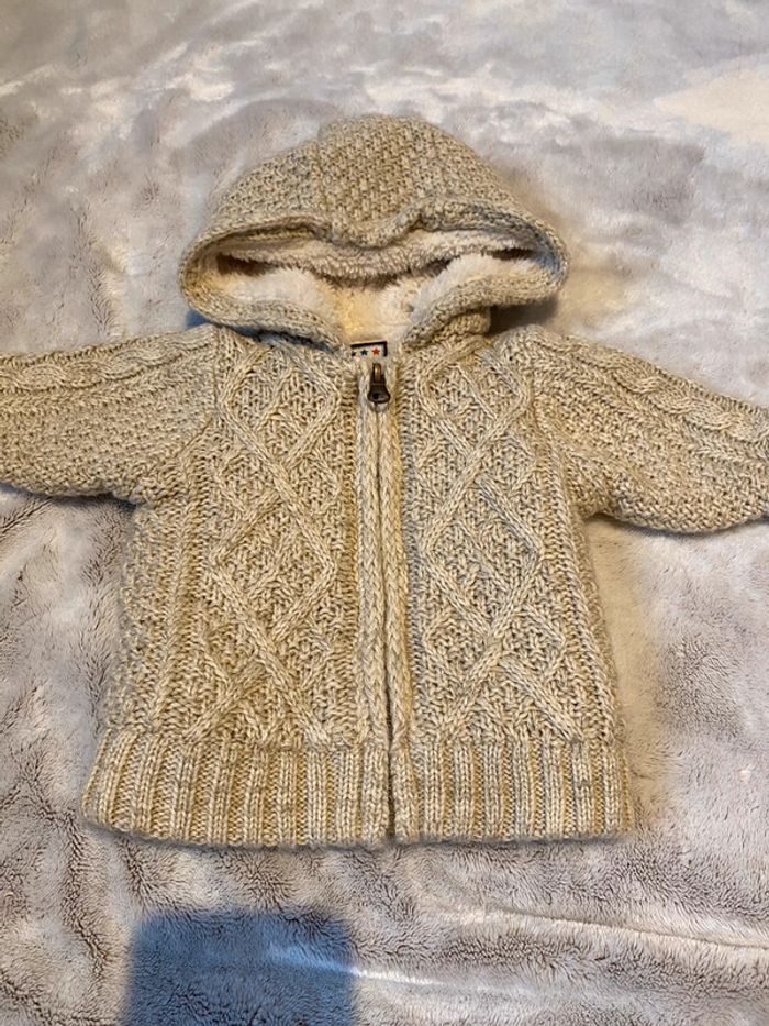 Gilet à capuche chaud 0-3 mois