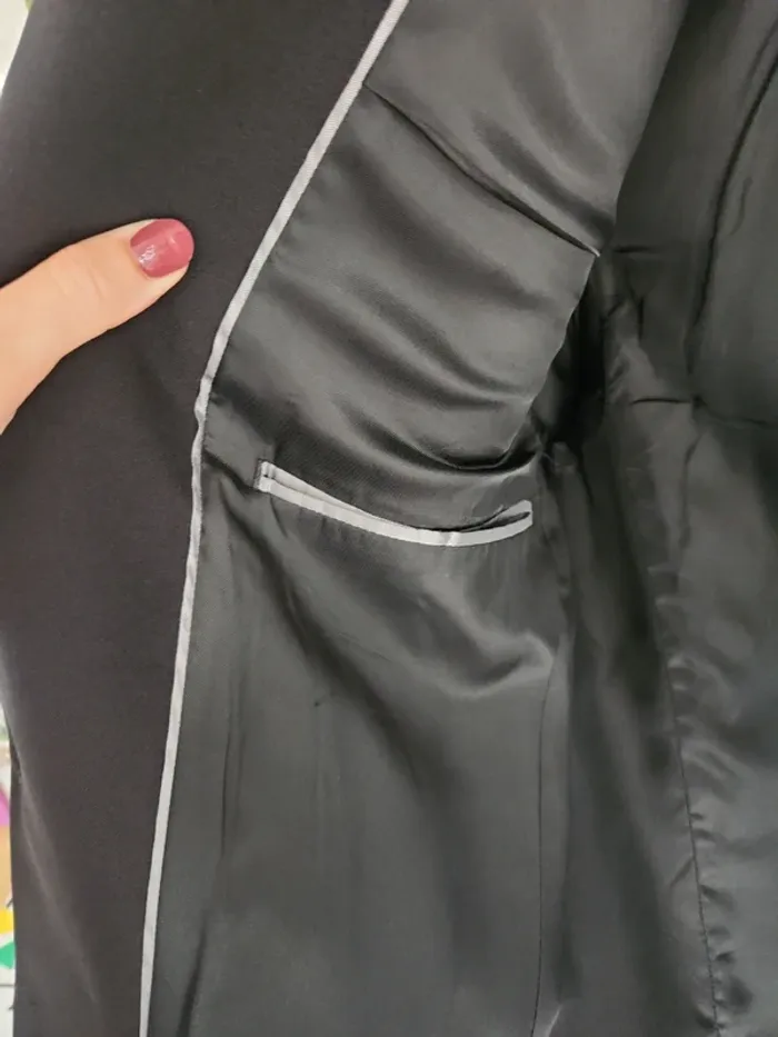 Veste de costume noire Griffe Noire L avec poches - photo numéro 12