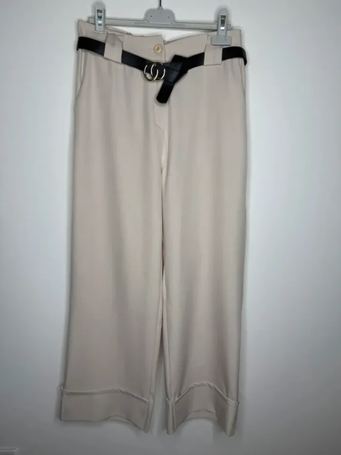 🍁 magnifique pantalon large Beige / Fashion - T/S 🍁 - photo numéro 2