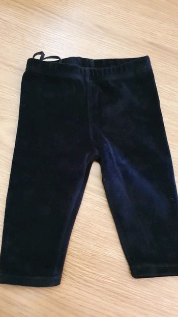 legging noir velours 12 mois