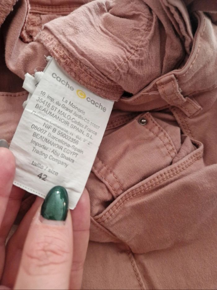 📦 Lot de 2 pantalons – rose et bleu marine - photo numéro 7