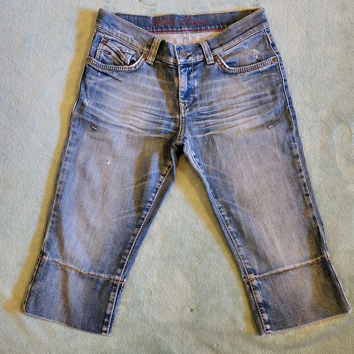Pantacourt Jeans Femme vintage Y2K 🩳 Tommy Hilfiger - Taille W28 / FR38